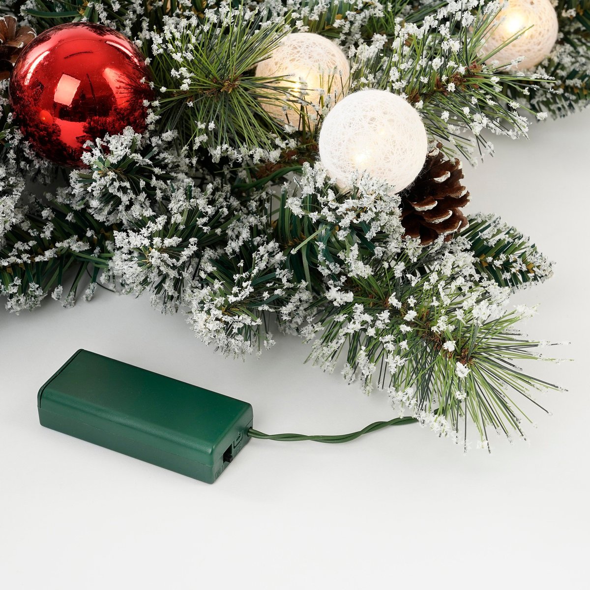 Couronne de Noël Ø60 cm KAPRUN vert, BLACK BOX TREES