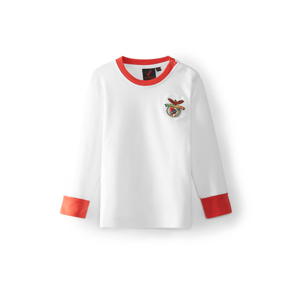 Camisola retro Eusébio Bola Ouro de 1965 para Bebé, SL Benfica branco, SL BENFICA