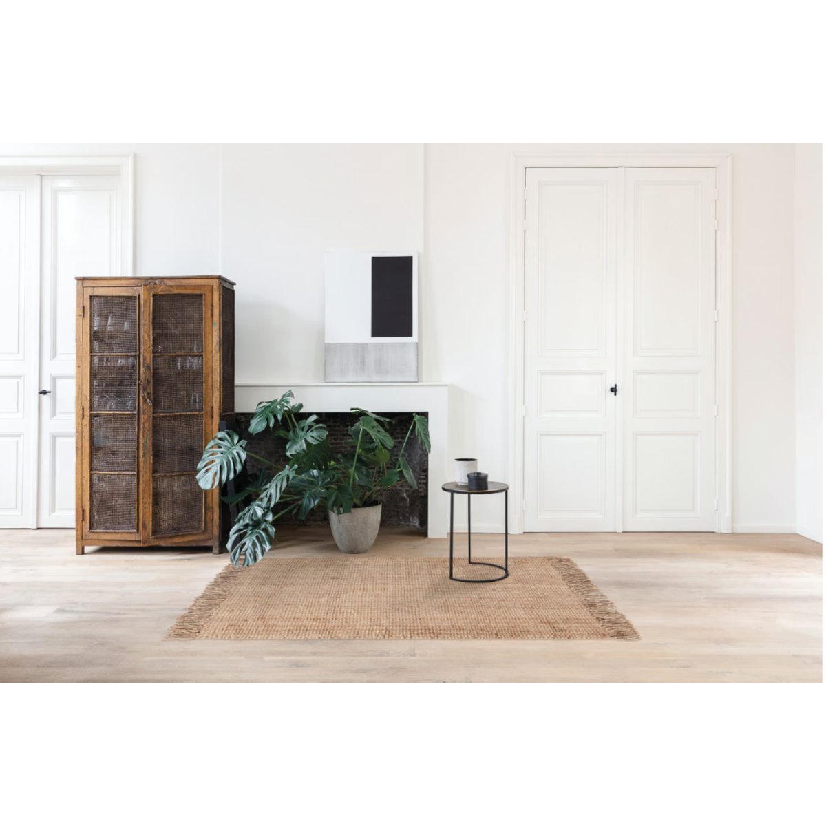 Tapis moderne en jute LUCIANO beige, NOVATREND