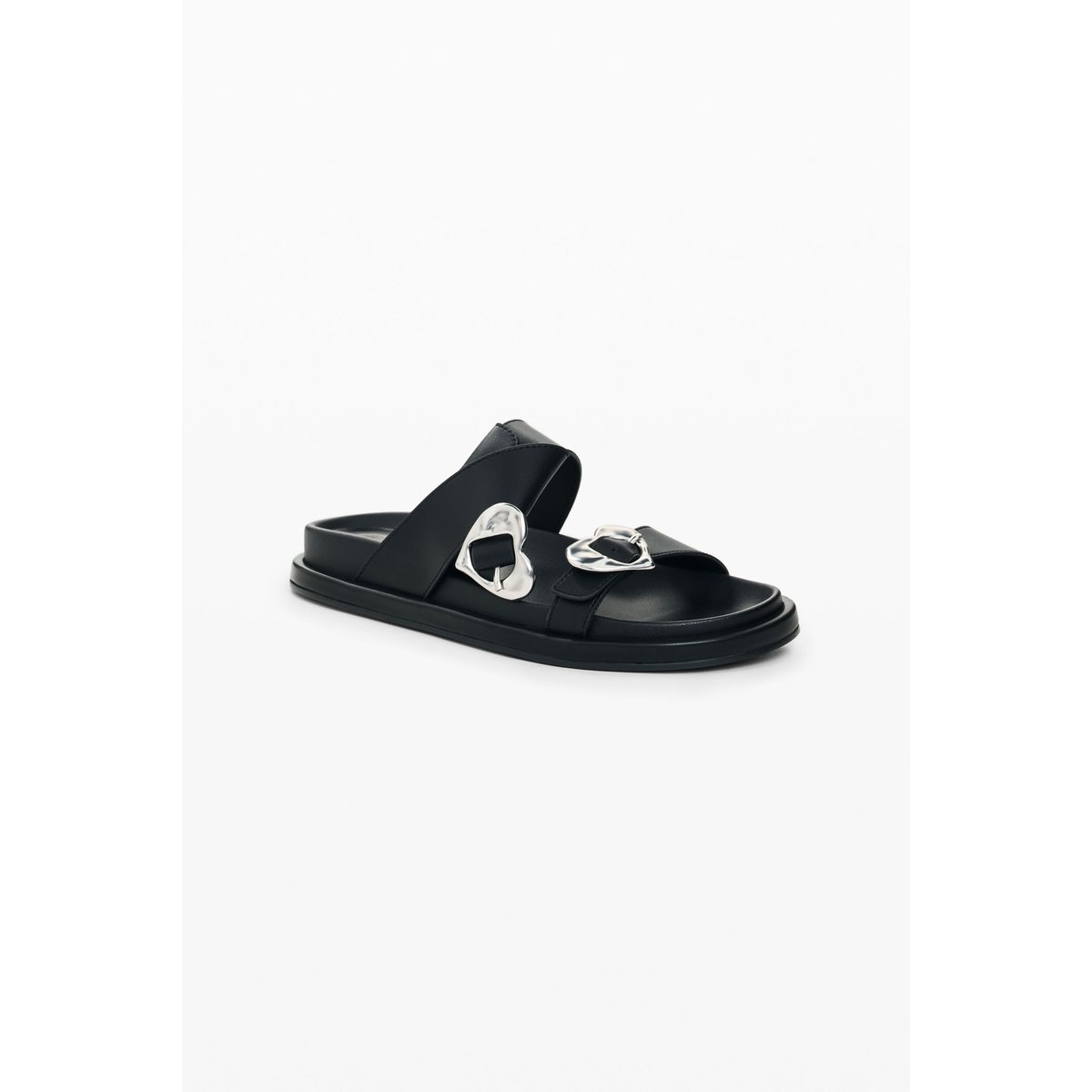 Sandale plateforme coeur noir, DESIGUAL