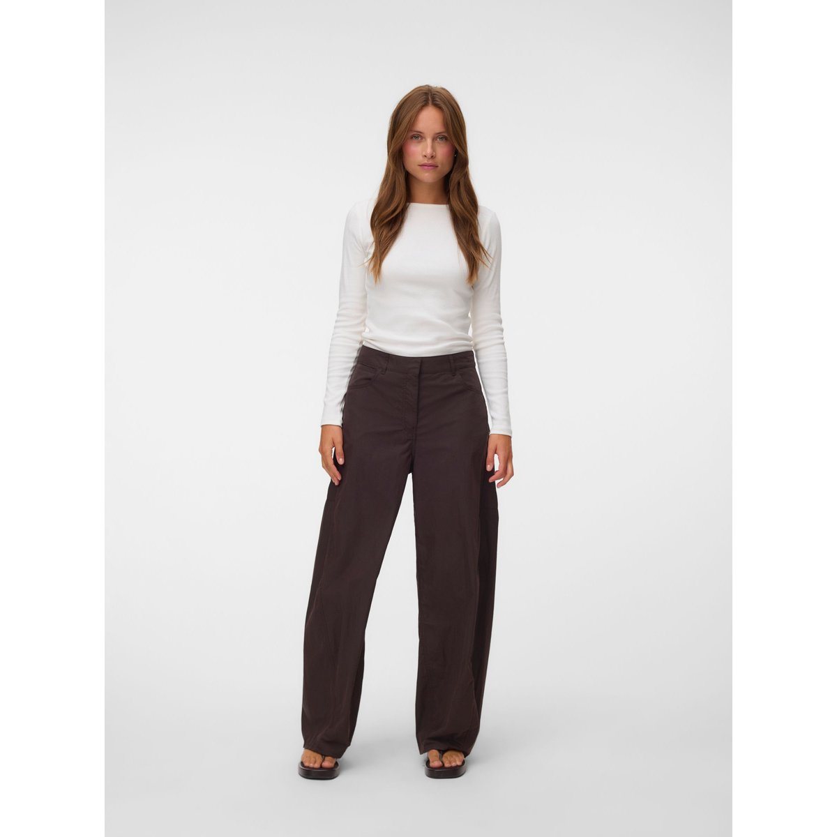 Pantalon marron - chocolate torte 1, VERO MODA