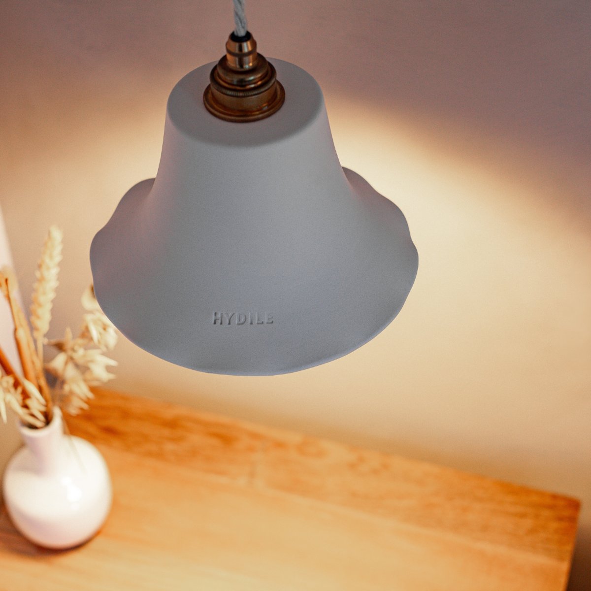 Suspension en terre cuite ELODIE blanc, HYDILE