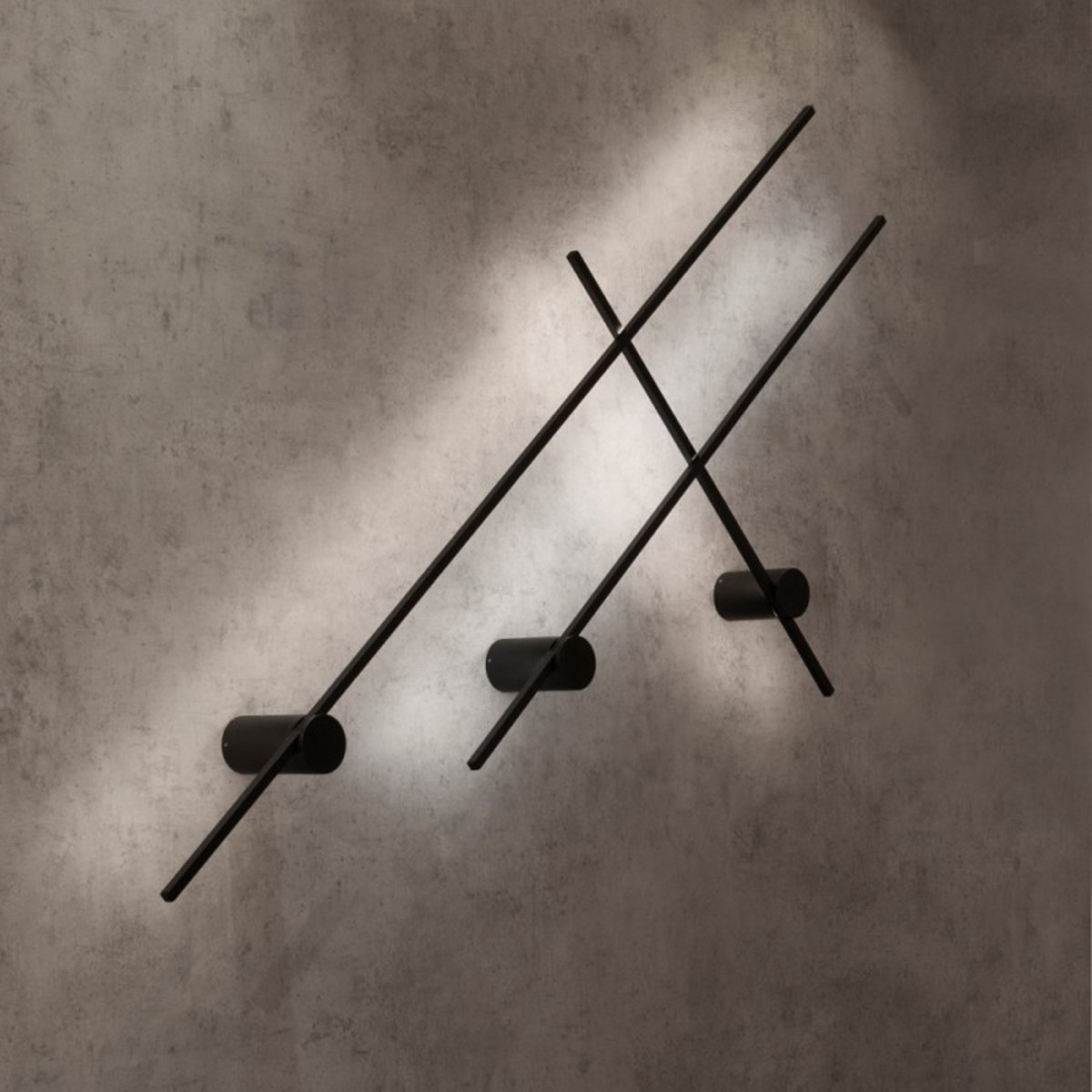 Applique Led Tige Noir Tobago 90 Cm noir, MILLUMINE