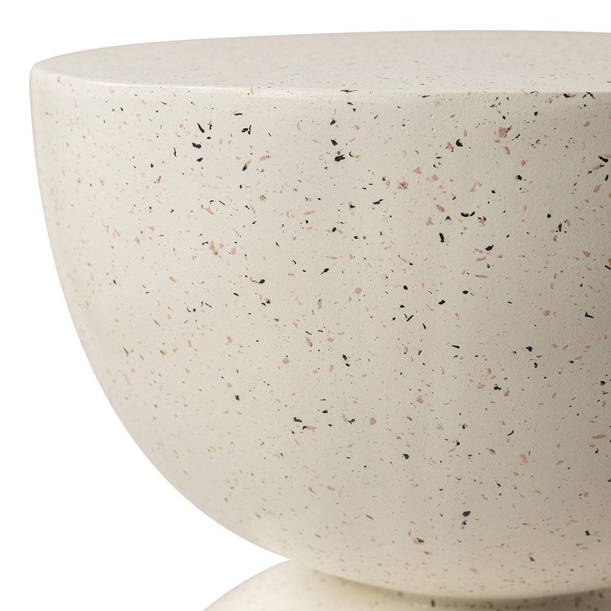 Table d'appoint sablier ø40cm - Effet terrazzo - TERRAZZO couleur unique, MAISON AUBERTIN