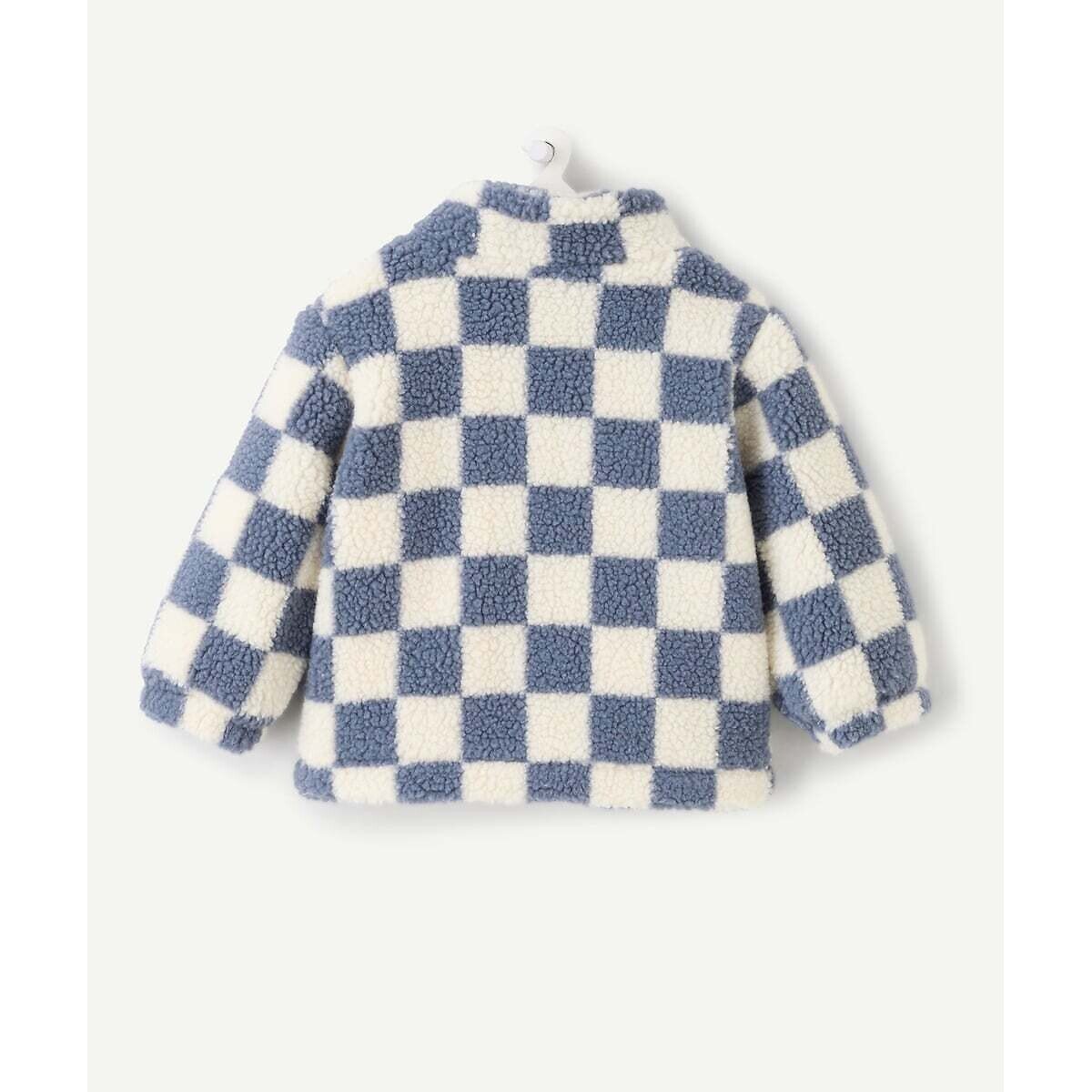 Gilet zippé, à carreaux, en sherpa carreaux, TAPE A L'OEIL