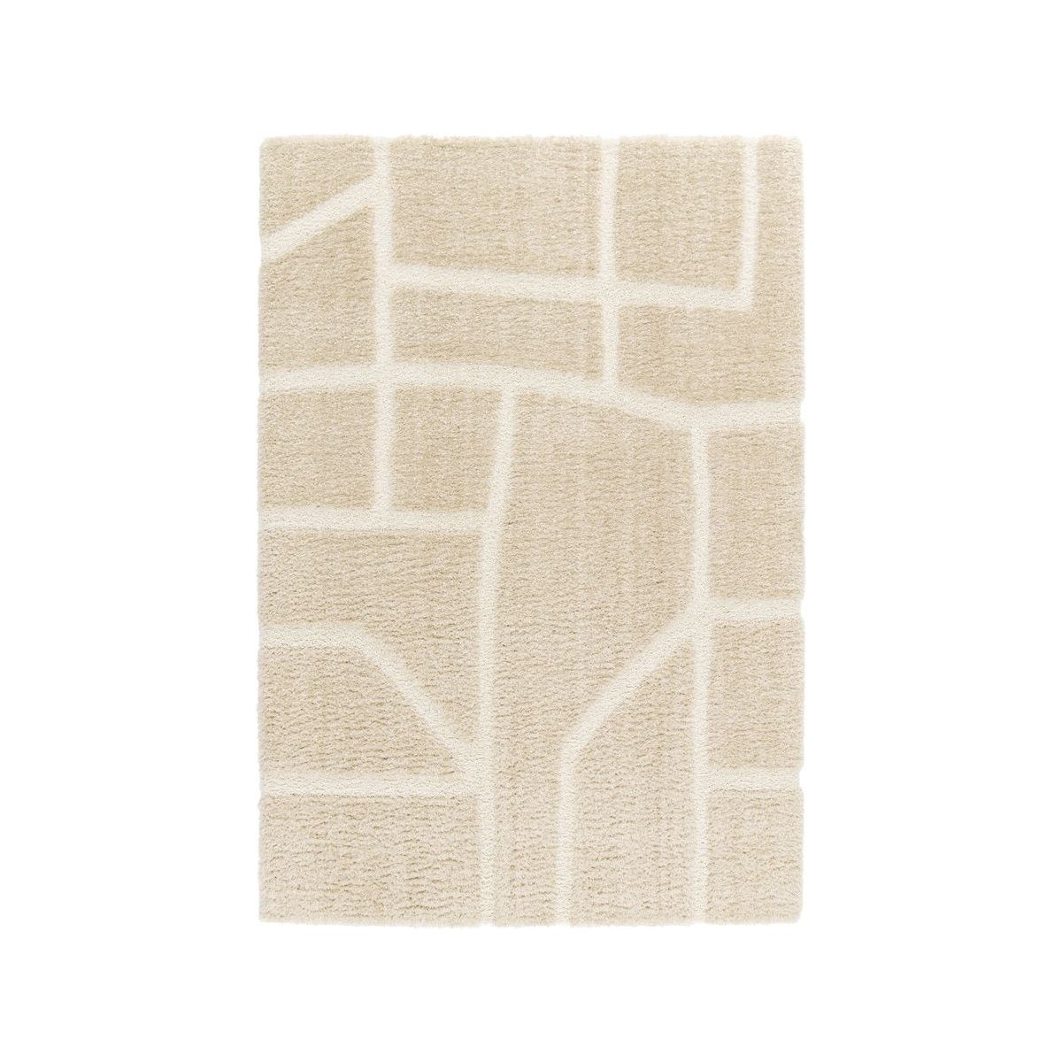 Tapis poils poils longs style , MARINA beige, BOBOCHIC