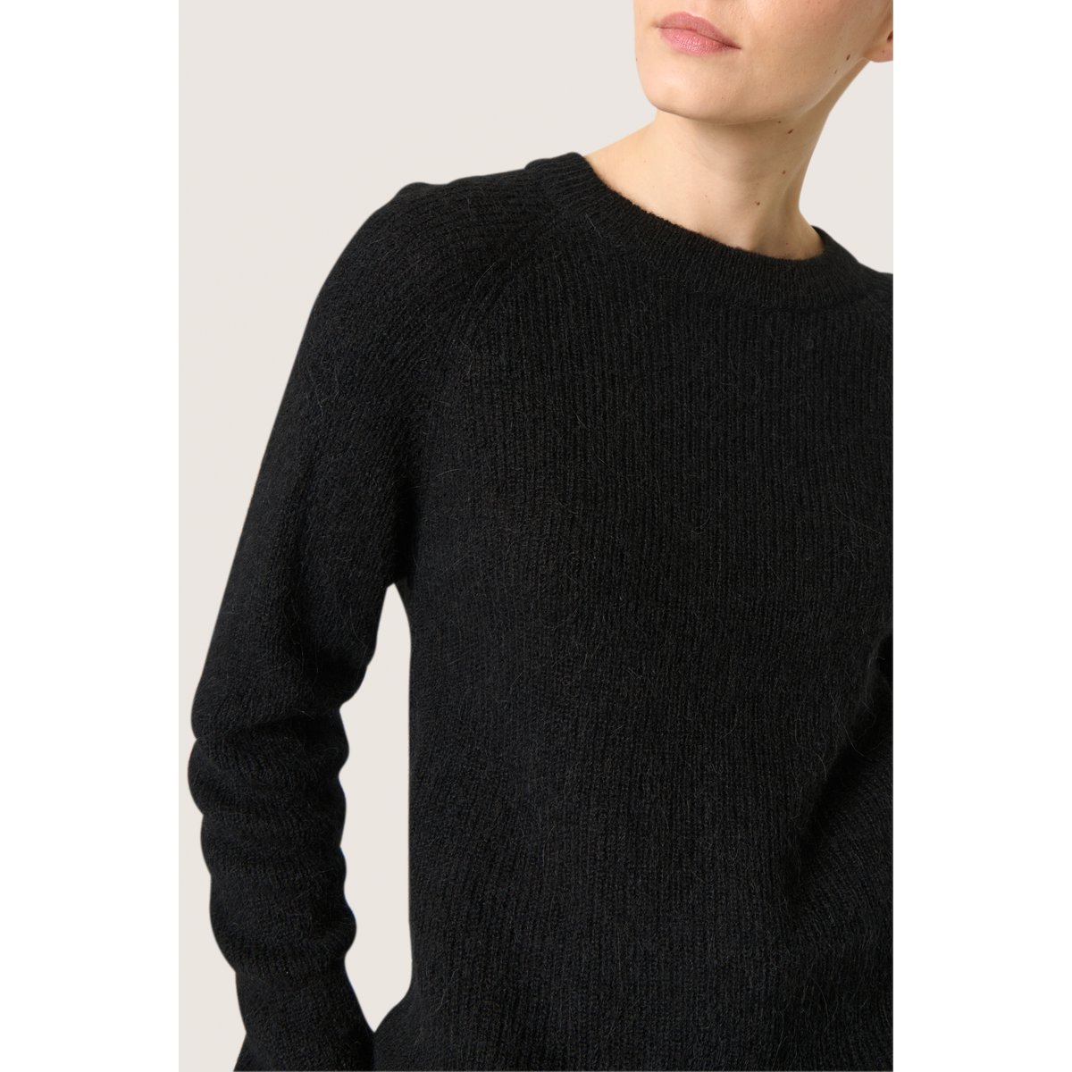 Pullover tricoté noir black, SOAKED IN LUXURY