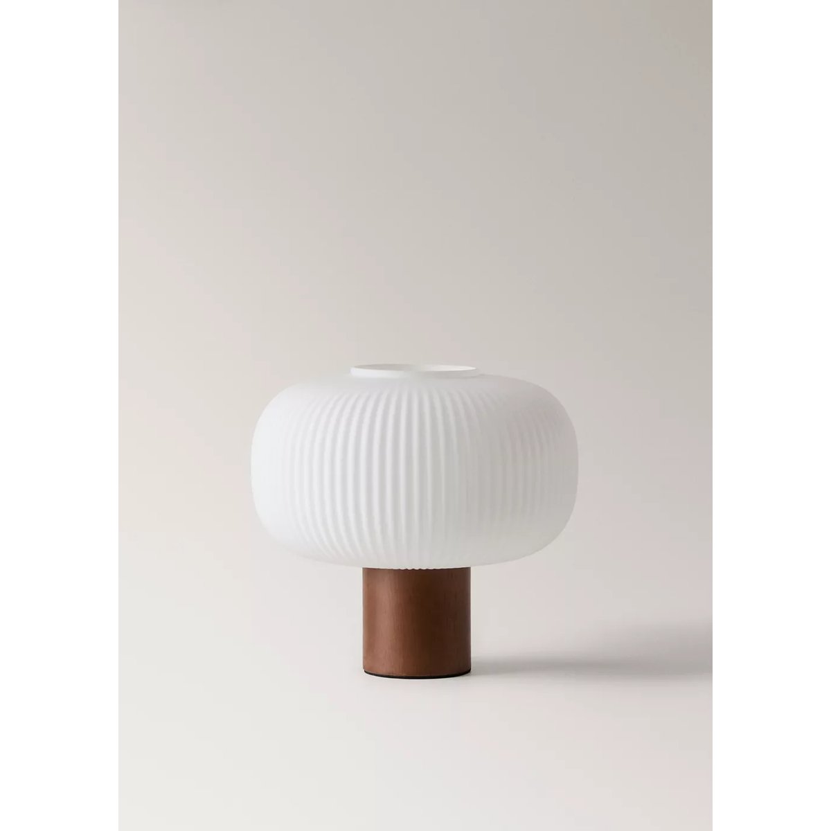 Lampe de table avec base en bois marron, MANGO HOME