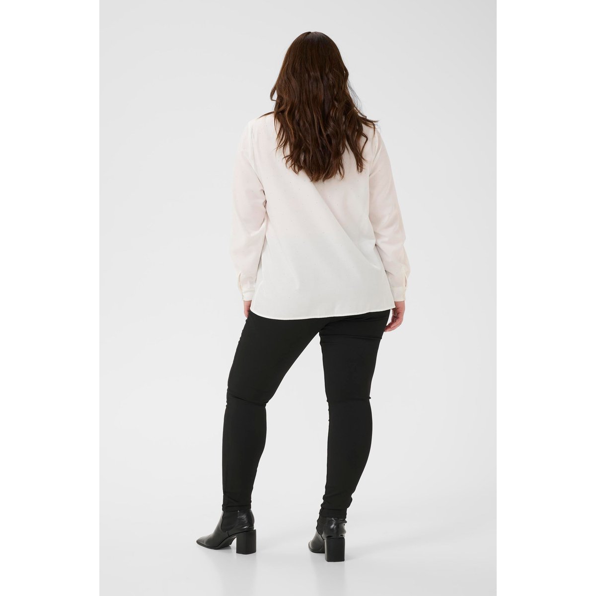 Chemise à manches longues blanc chalk, KAFFE CURVE