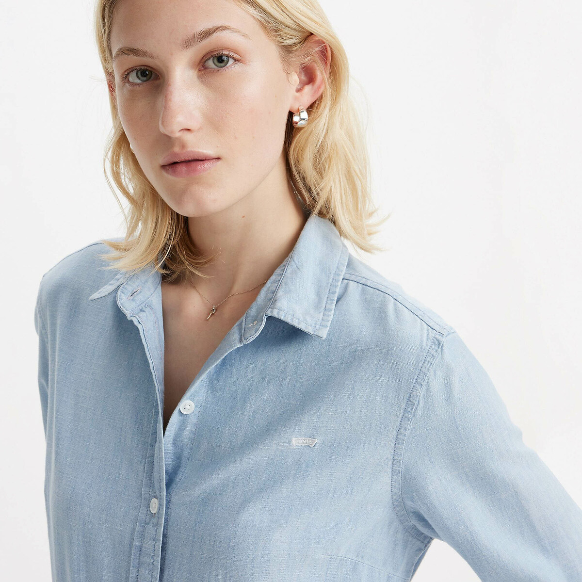 The Classic BW Shirt in Cotton dazed light stone, LEVI'S