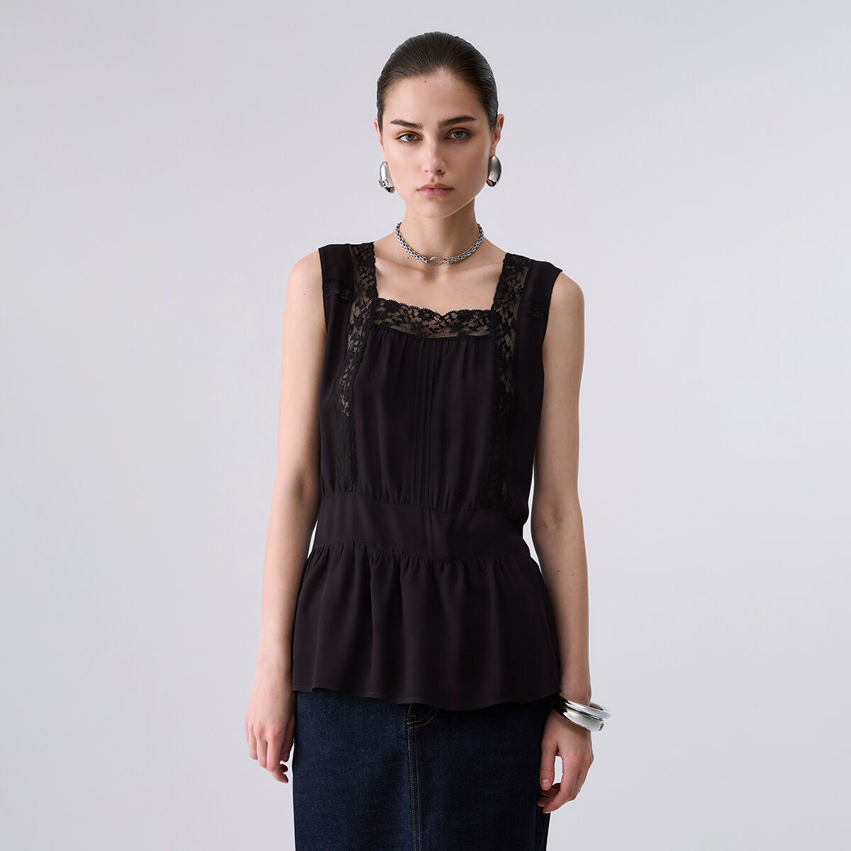 Haut avec Dentelle noir, LIU JO