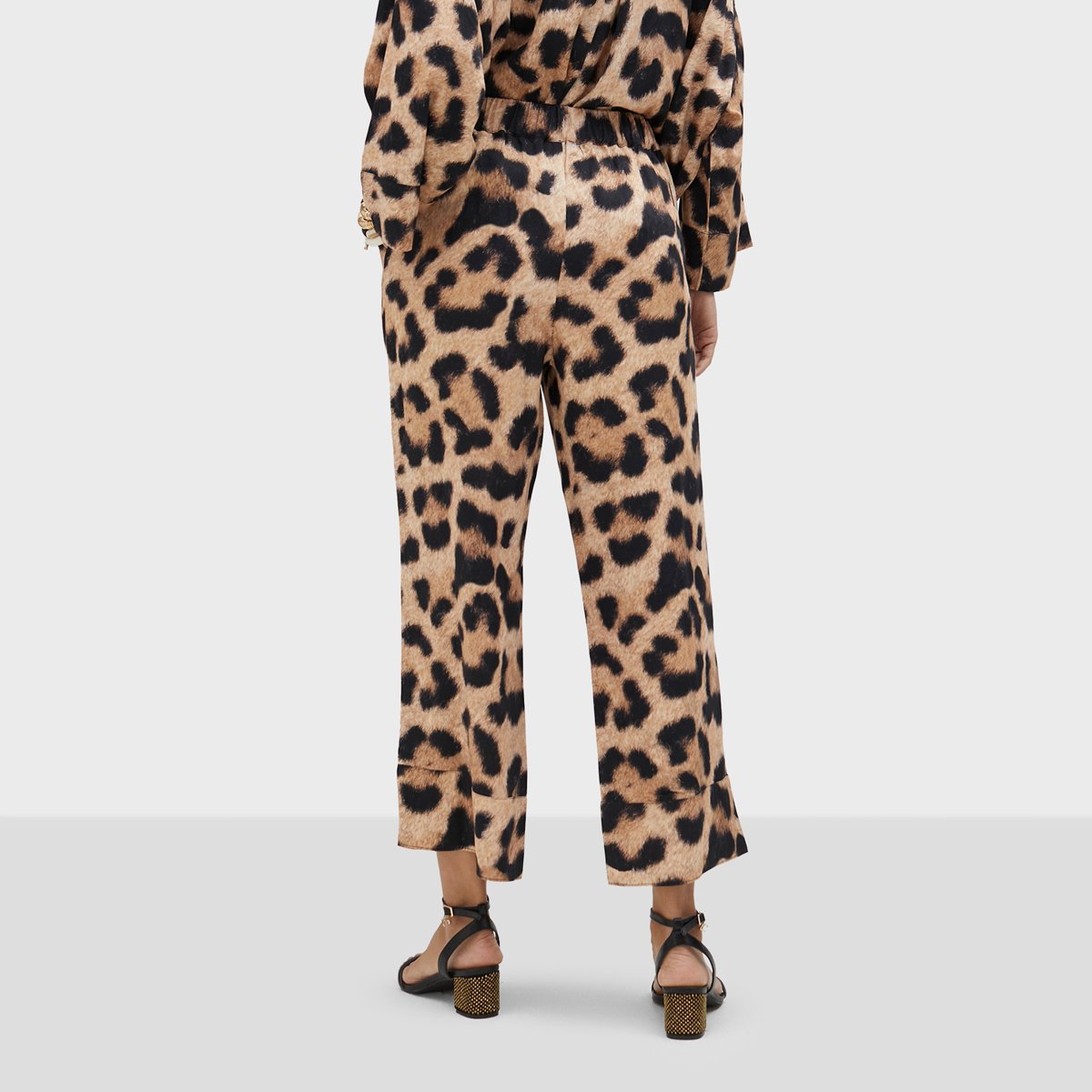 Pantalon large à enfiler léopard, LOLA CASADEMUNT