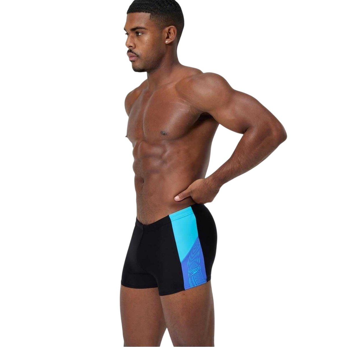 Jammer de natation motif/style blocs de couleurs DIVE AQUASHORT bleu cobalt, SPEEDO