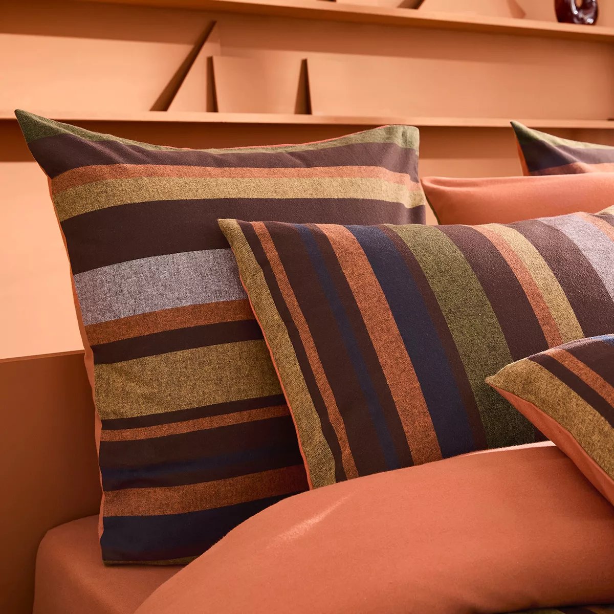 Housse de couette pur coton WILSON brown, GARNIER THIEBAUT