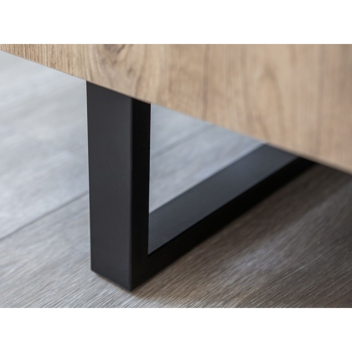 Meuble TV 180 cm panneaux de particules, OPERA marron clair, BOBOCHIC