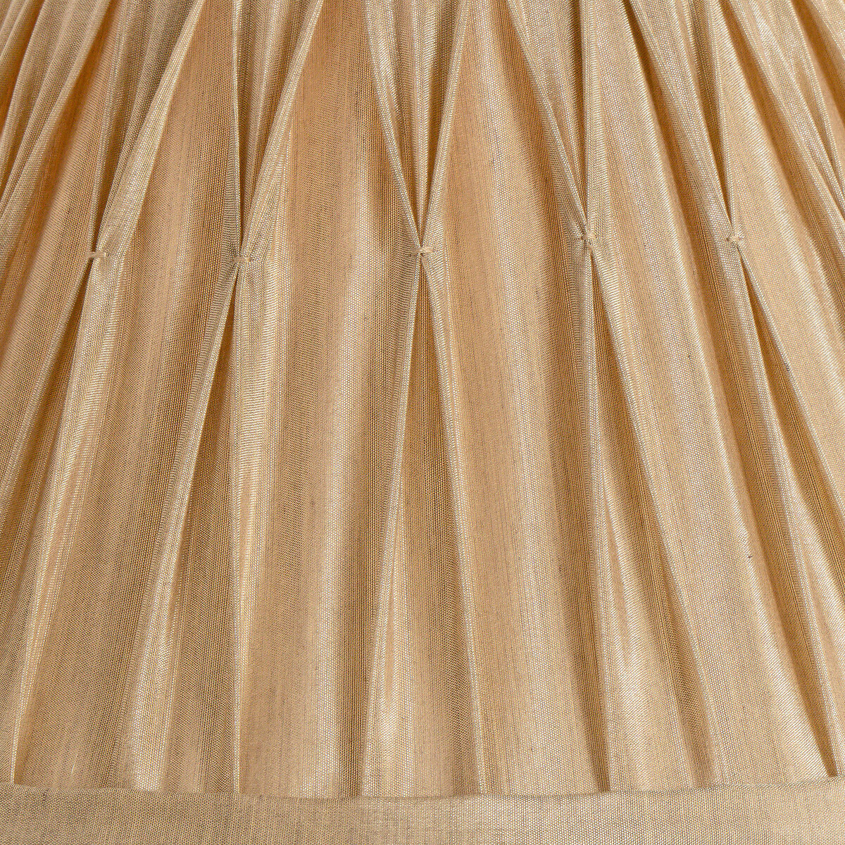 30cm Galle Silk-Mix Pinch Pleat Tapered Shade gold-coloured, SO'HOME