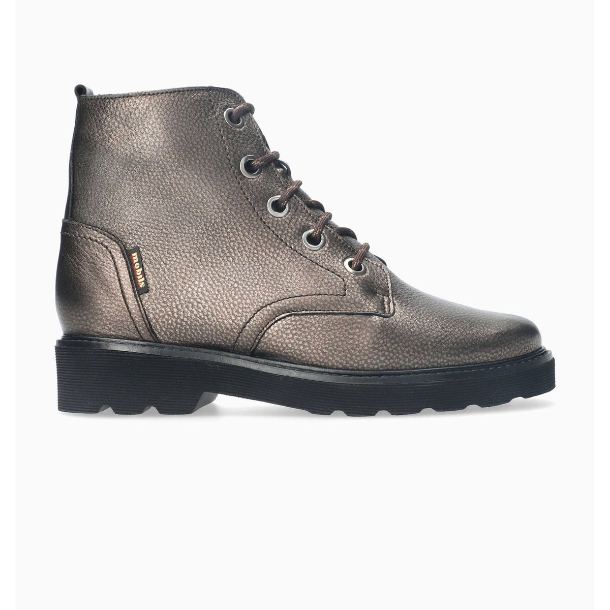Bottines en cuir ODALIA gris metallique 5.5, MEPHISTO