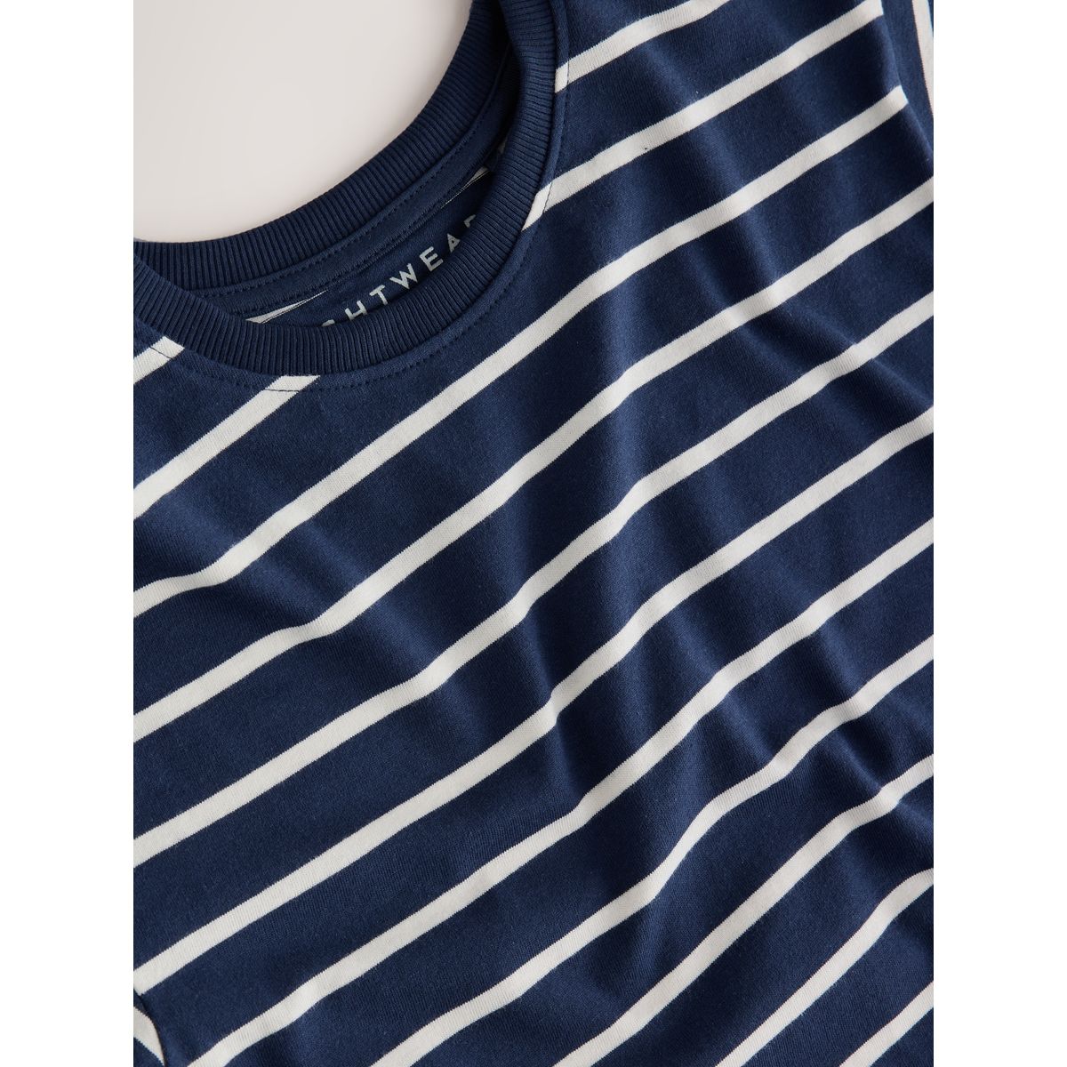 Pyjama short, lot de 3 rayures bleu marine/blanc, NEXT