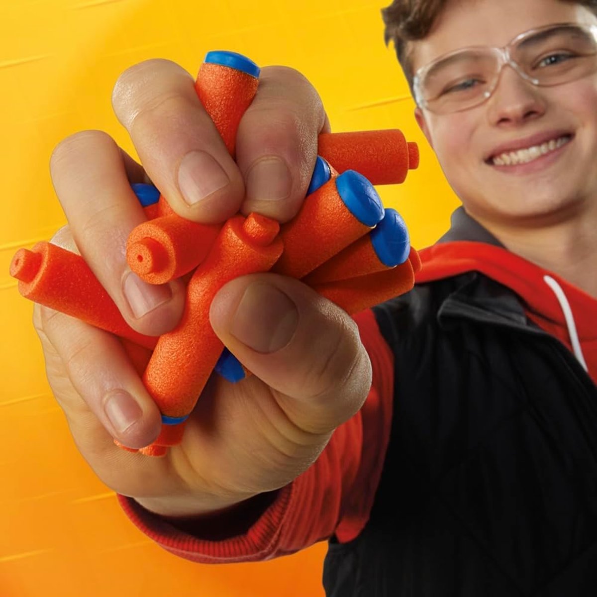 Nerf N Series 20 fléchettes N1 orange et bleu, HASBRO