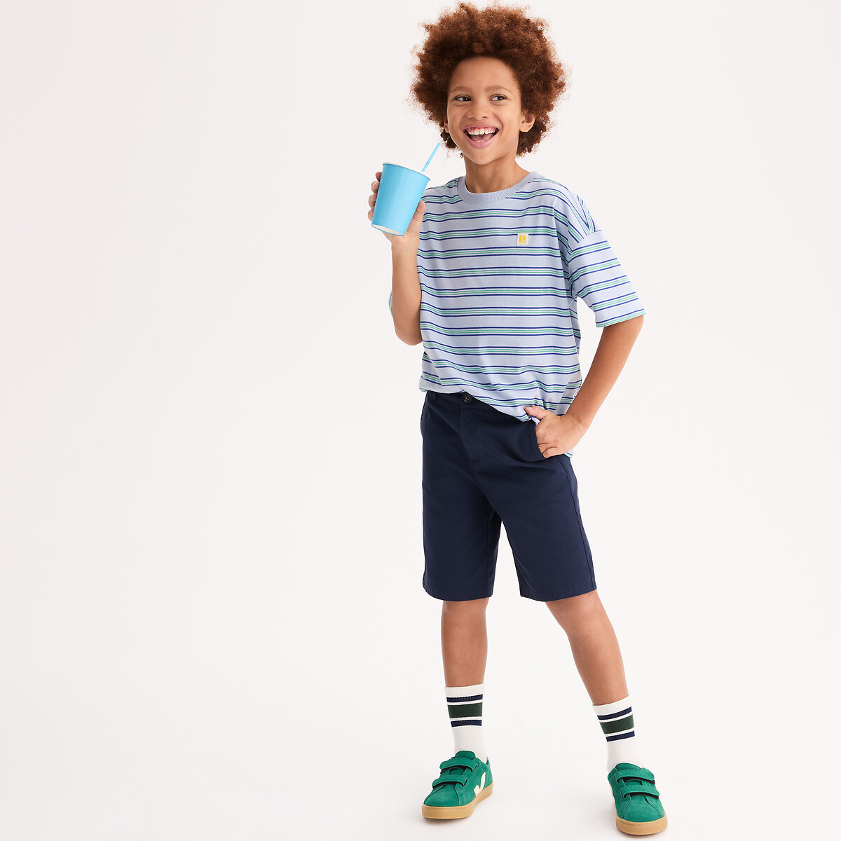 Bermuda chino bleu marine, LA REDOUTE COLLECTIONS