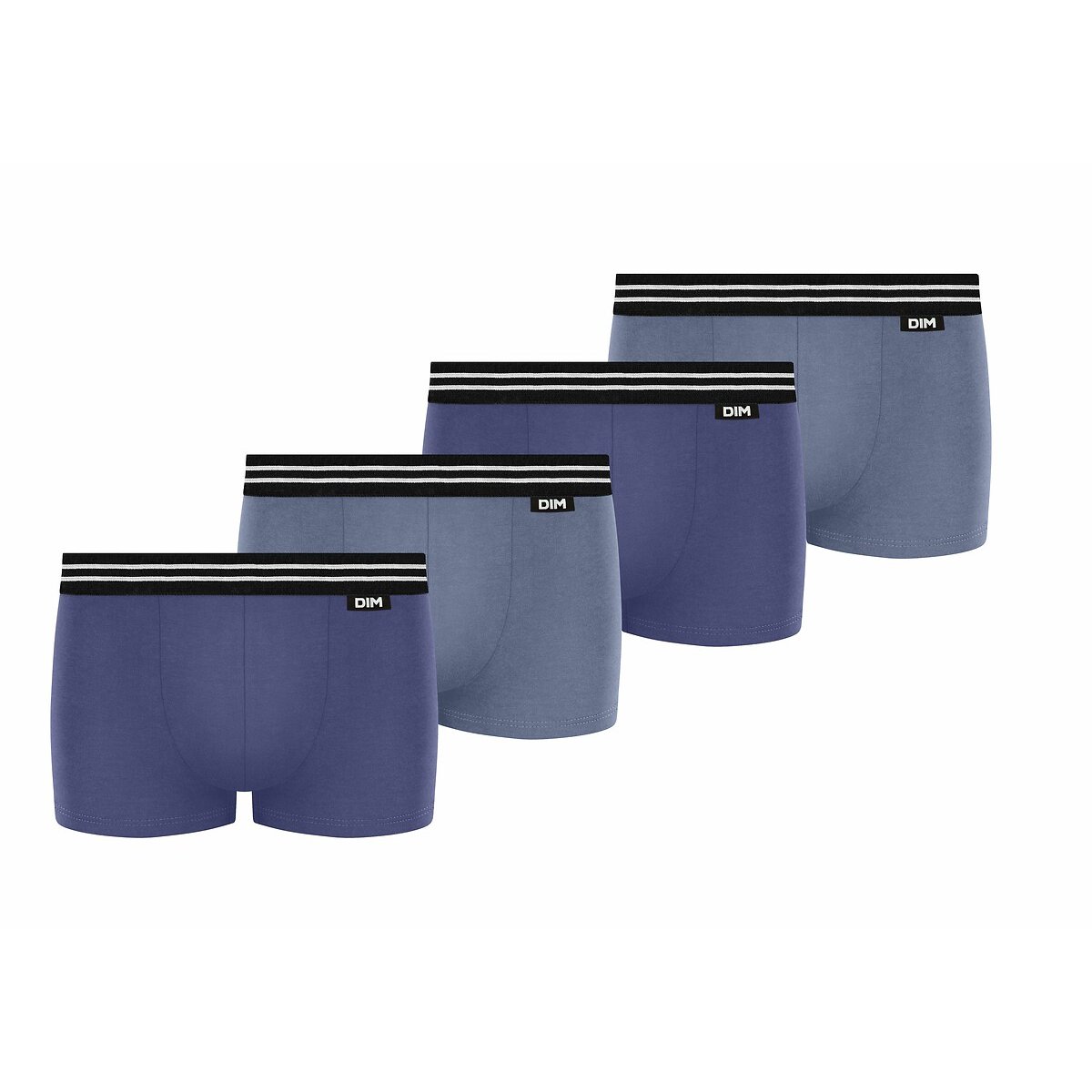 Ecodim Classic Boxers X4 bleu + bleu, DIM