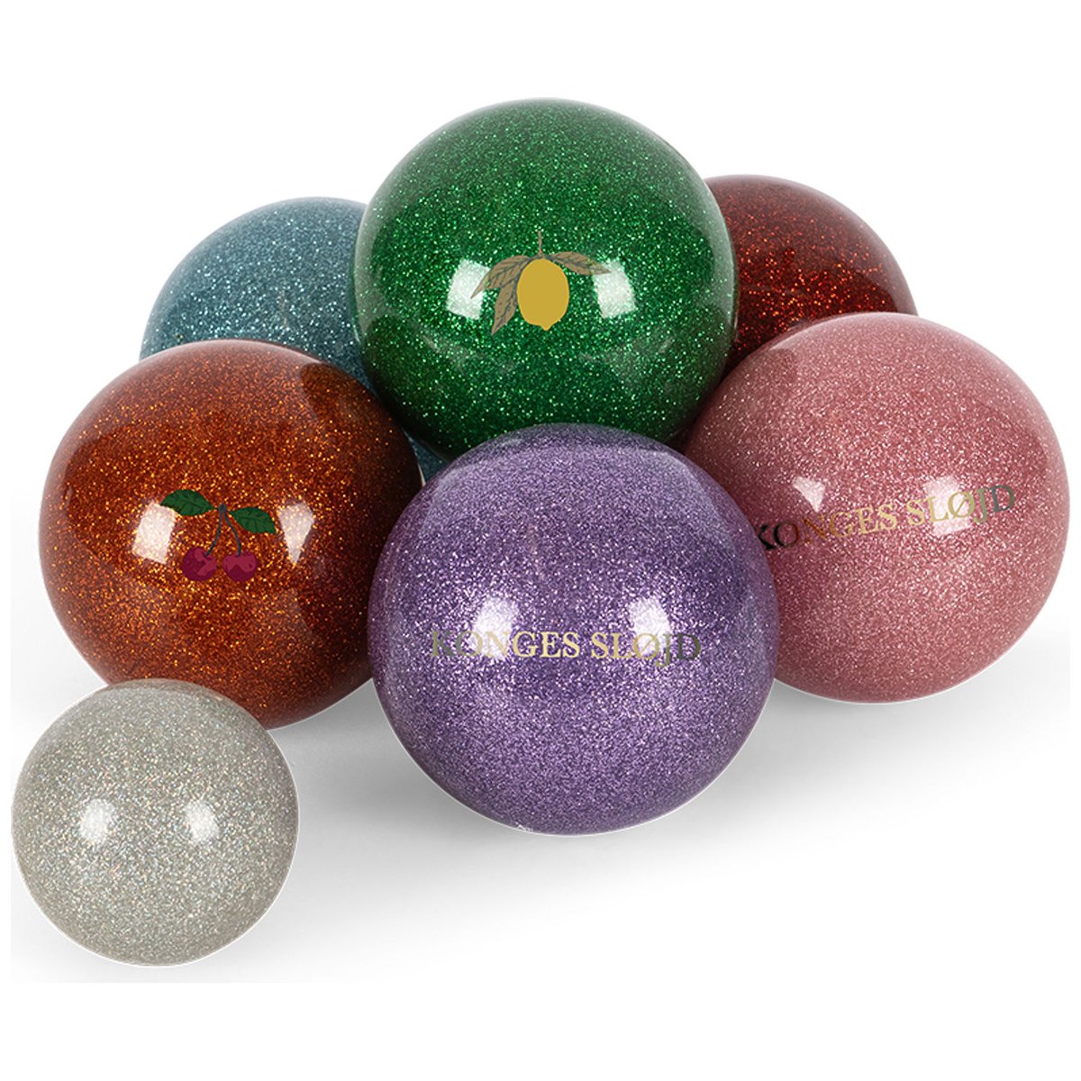 Jeu de pétanque multicolore, KONGES SLOJD