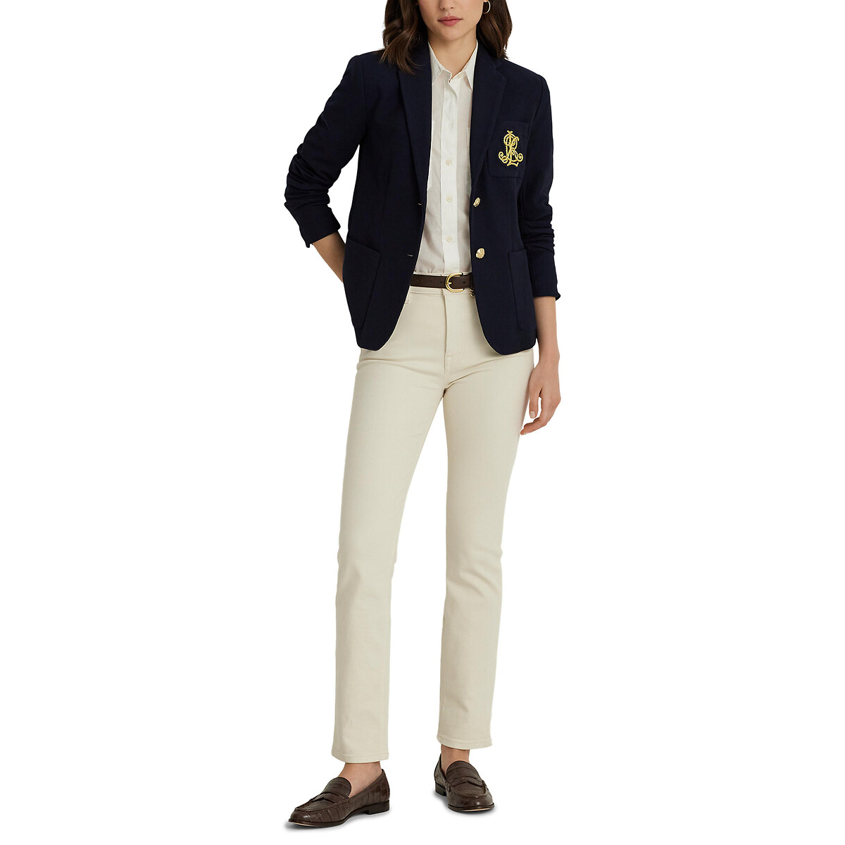 Veste blazer coupe droite ANFISA marine, LAUREN RALPH LAUREN
