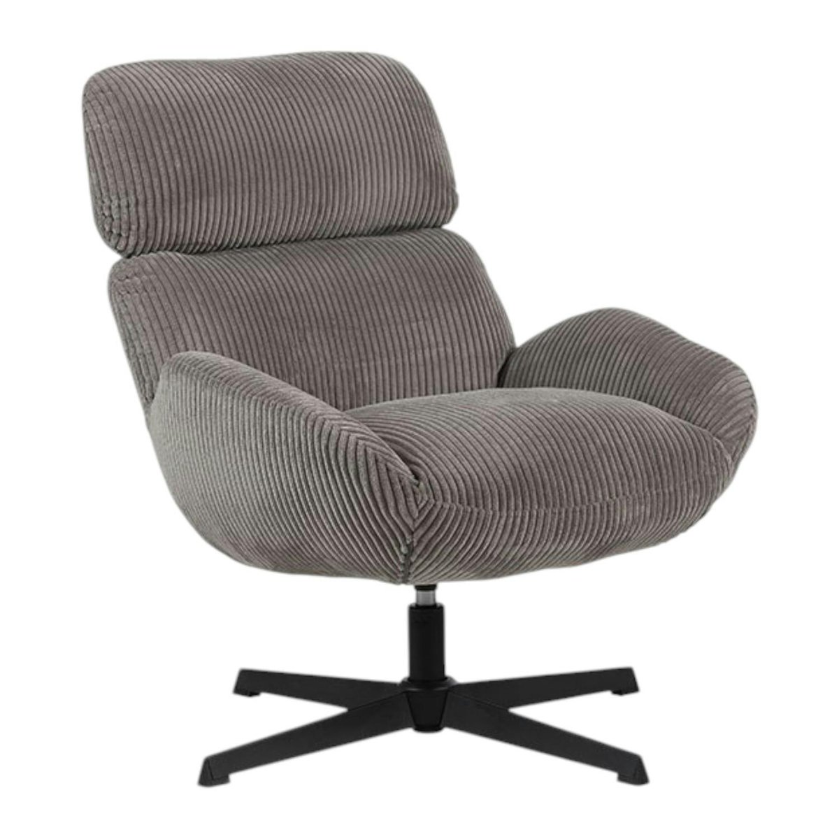 Fauteuil de salon rotatif IENA gris, PIER IMPORT