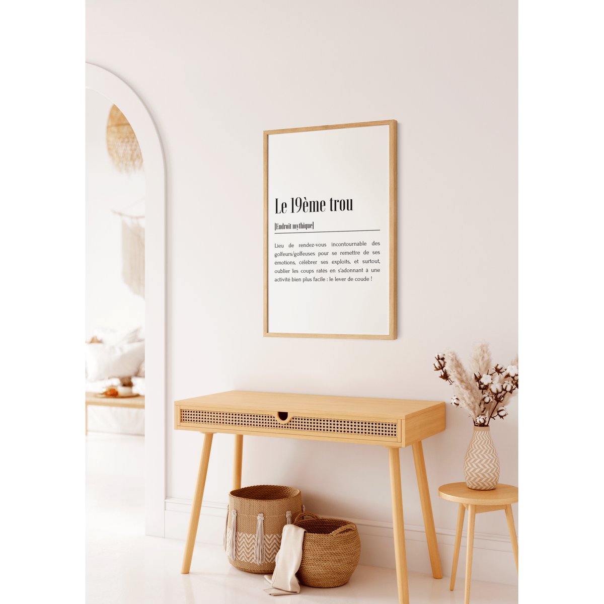 Affiche Définition Le 19ème trou blanc, L'AFFICHERIE