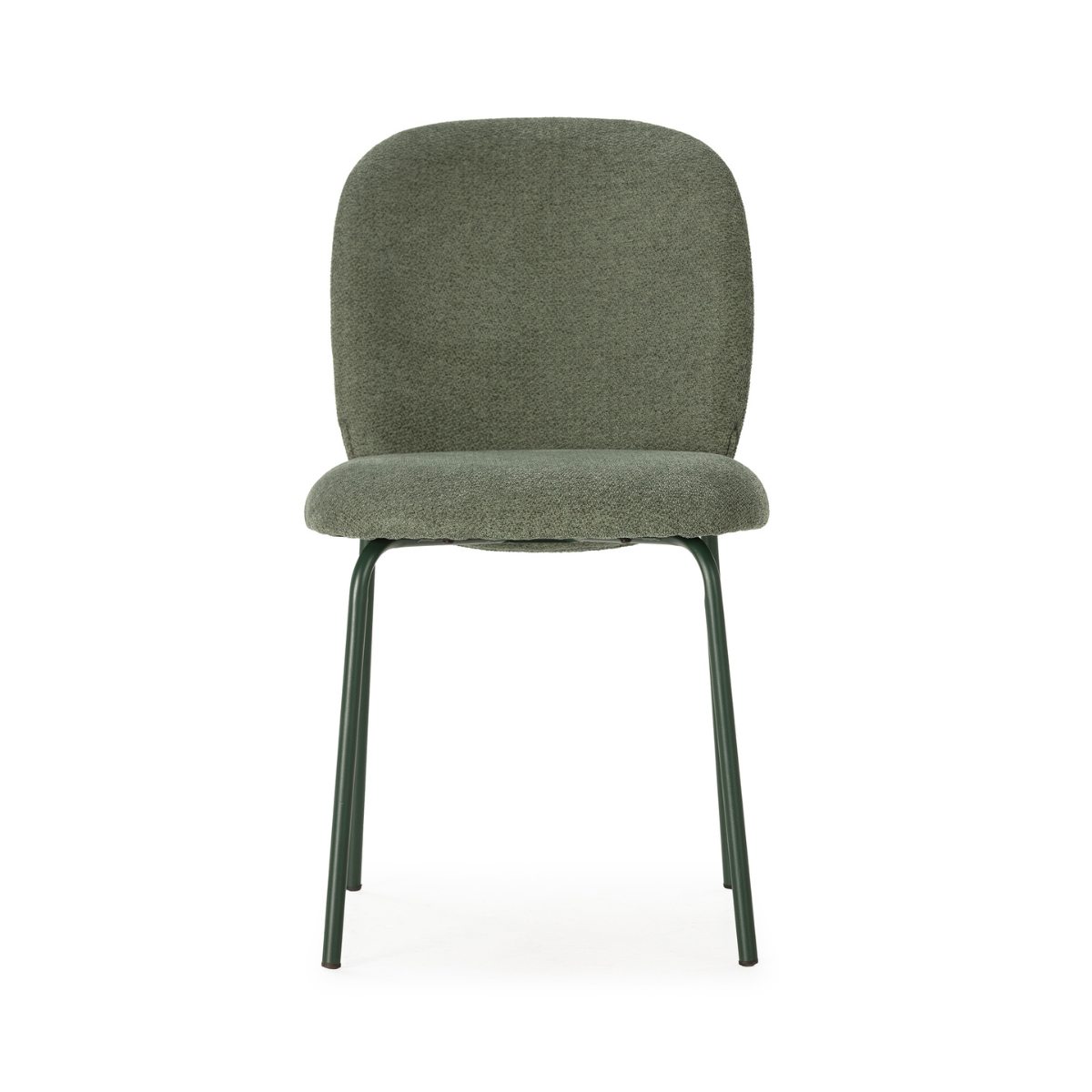 Lot de 4 chaises en tissu - NOA vert, CALICOSY