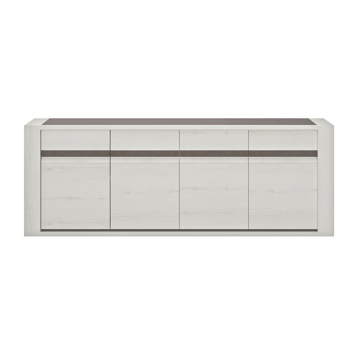 Buffet 4 portes 220cm beige, GAMI
