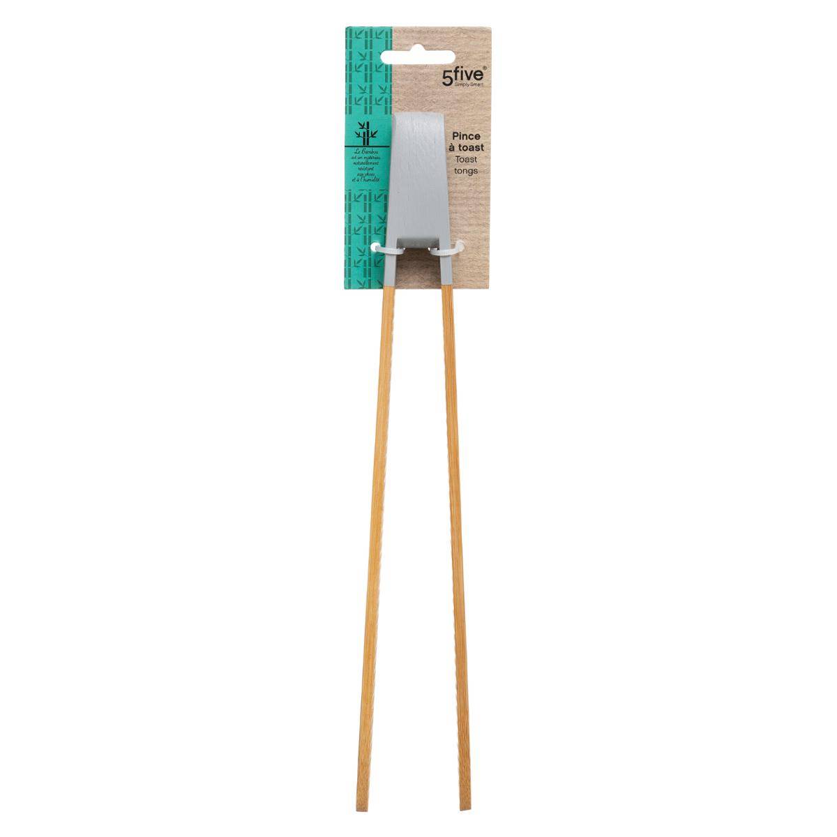 Pince à toast BAMBOU beige, 5FIVE SIMPLY SMART
