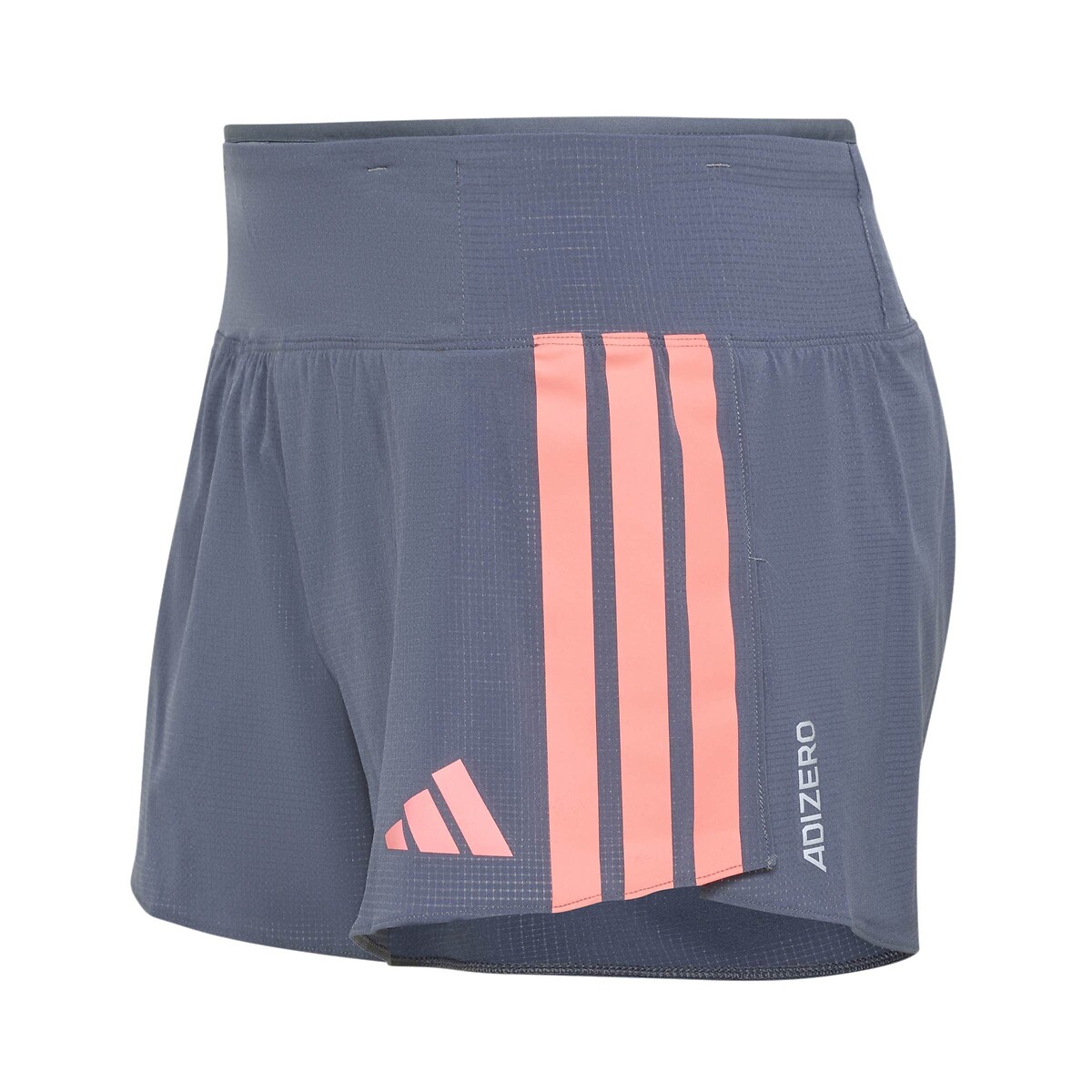 Short de running, slim, ADIZERO gris/rouge, adidas Performance