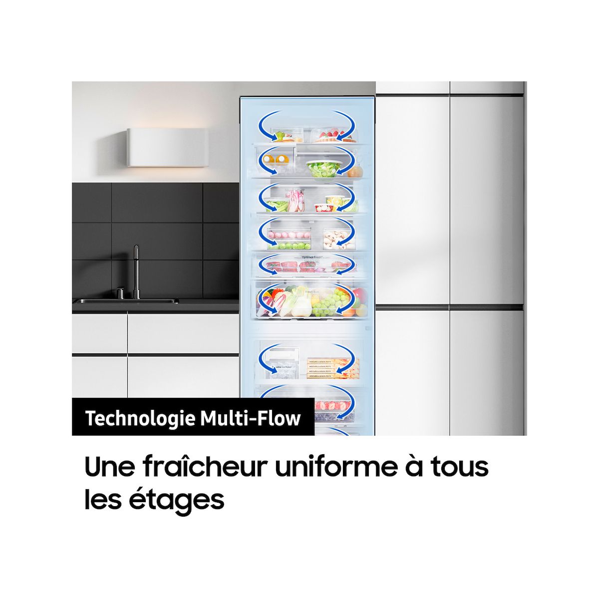 Réfrigérateur combiné RB50DG601EB1 noir, SAMSUNG
