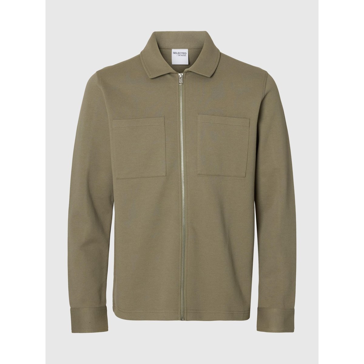 Blouson En Molleton vetiver, SELECTED