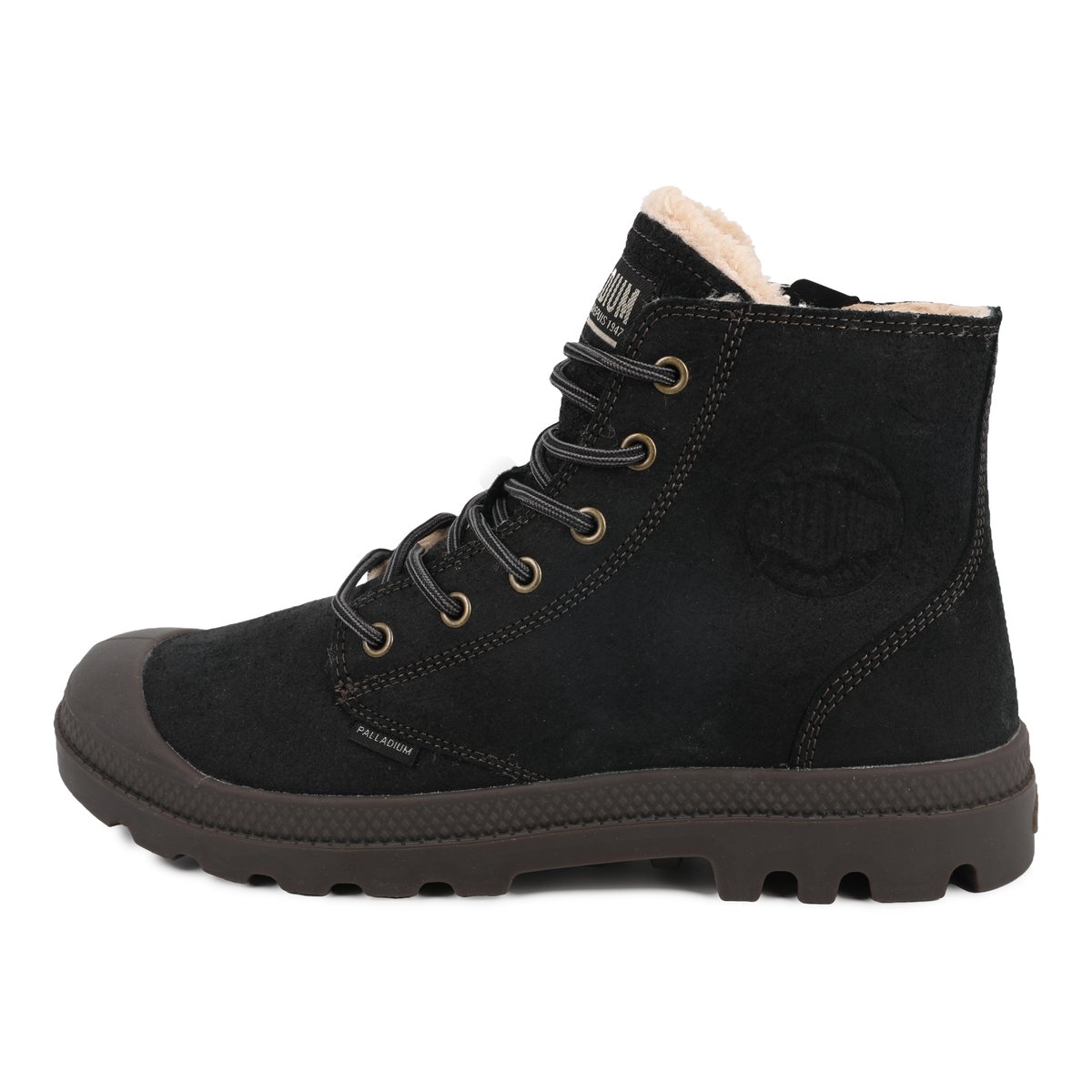 Baskets montantes en cuir PAMPA ZIP WL PILOT noir-black, PALLADIUM