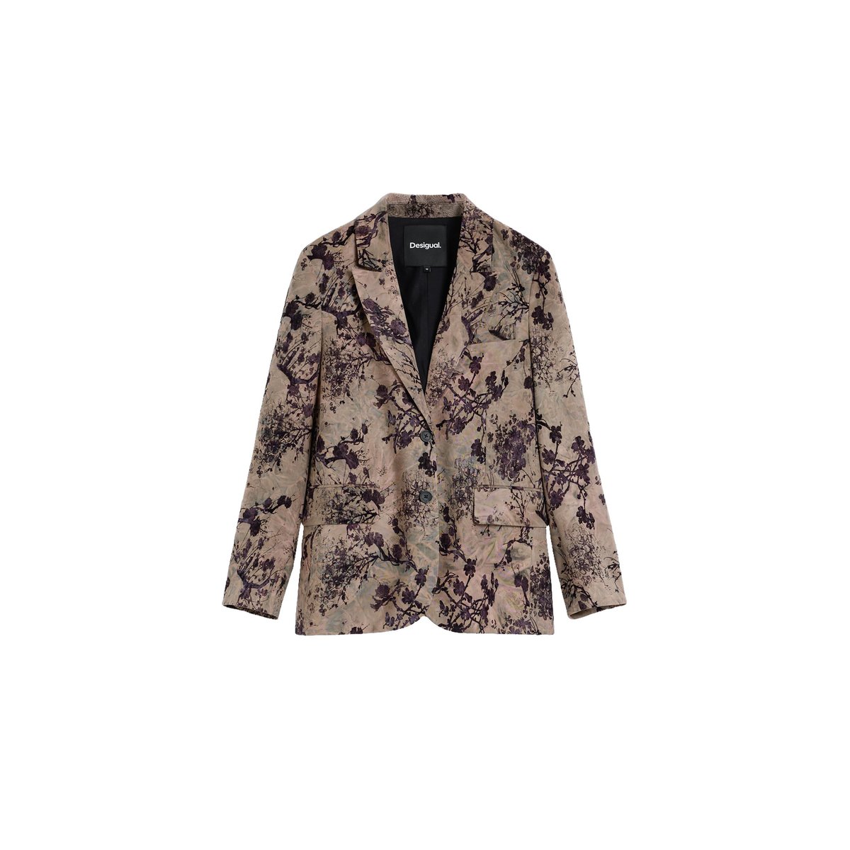 Veste de costume floquée noir, DESIGUAL