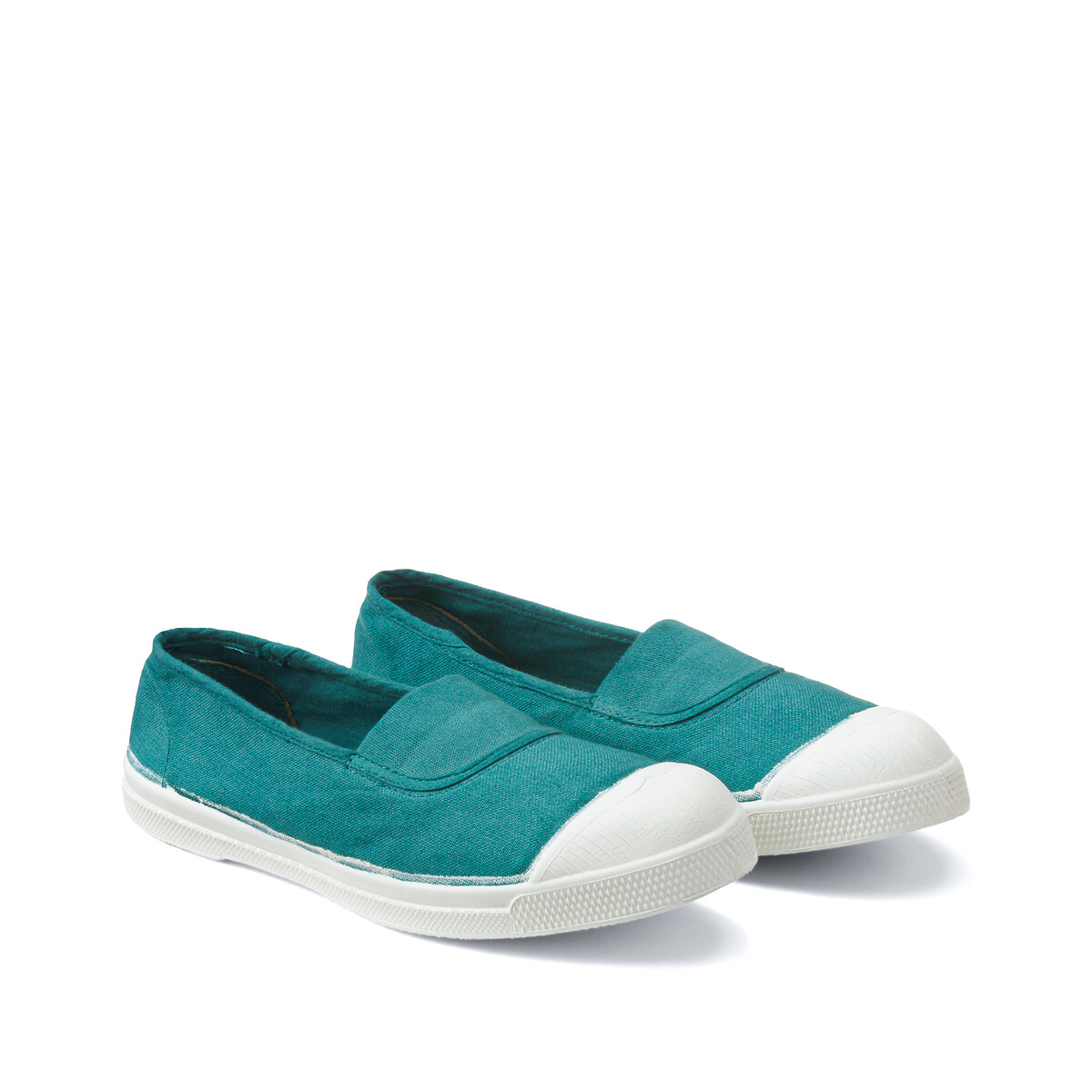 Canvas slip ons denim blue Bensimon La Redoute