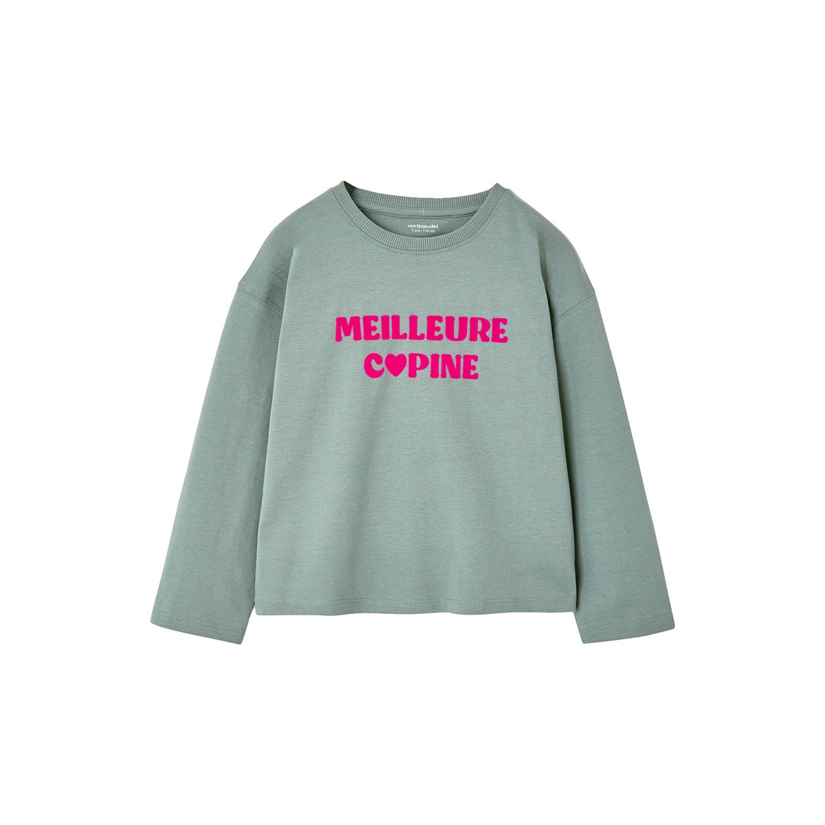 T-shirt manches longues vert, VERTBAUDET