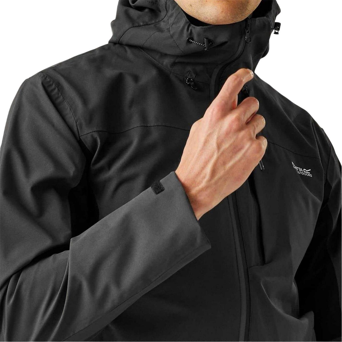 Veste imperméable unie à capuche BIRCHDALE noir, REGATTA