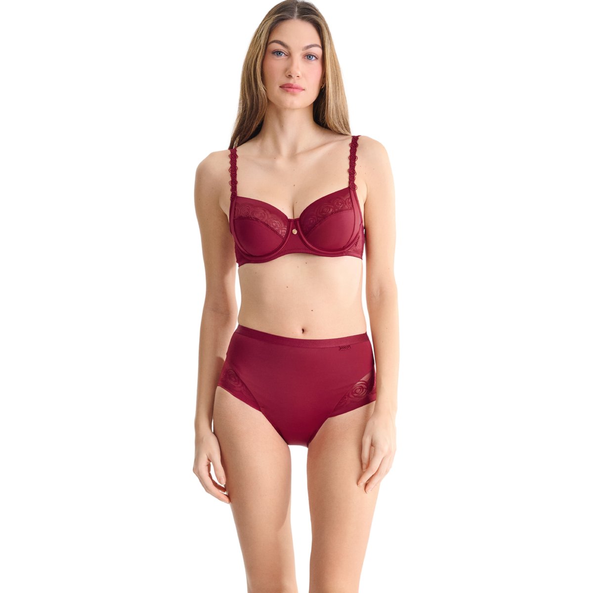 Culotte taille haute RUBY rouge, LISCA