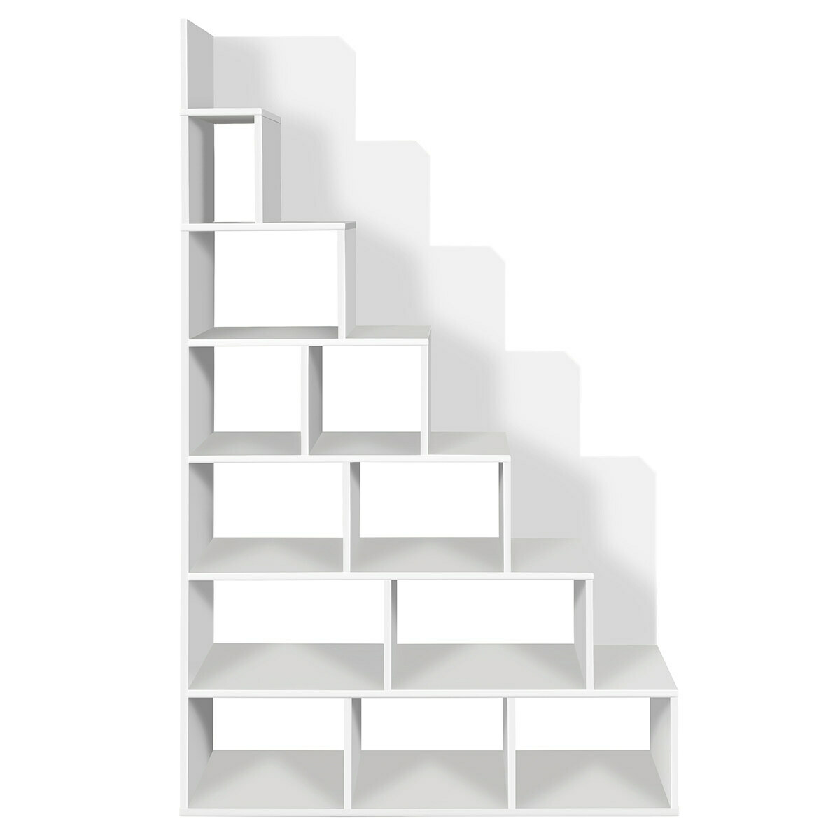 Lit mezzanine avec escalier SURI blanc, AKITEN RETAIL