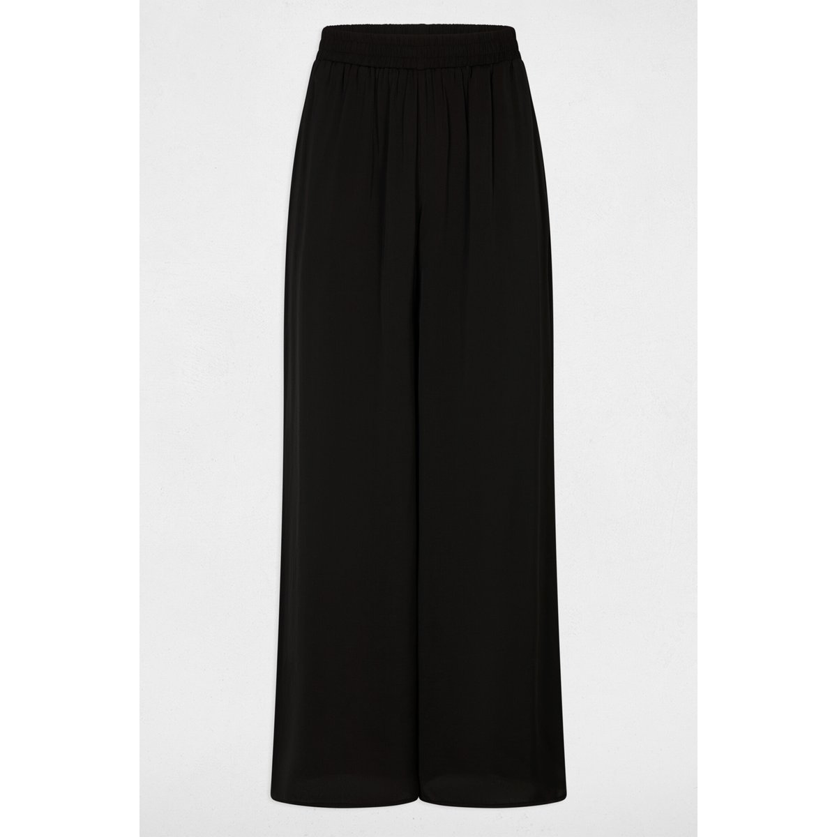 Pantalon large fluide noir, MORGAN