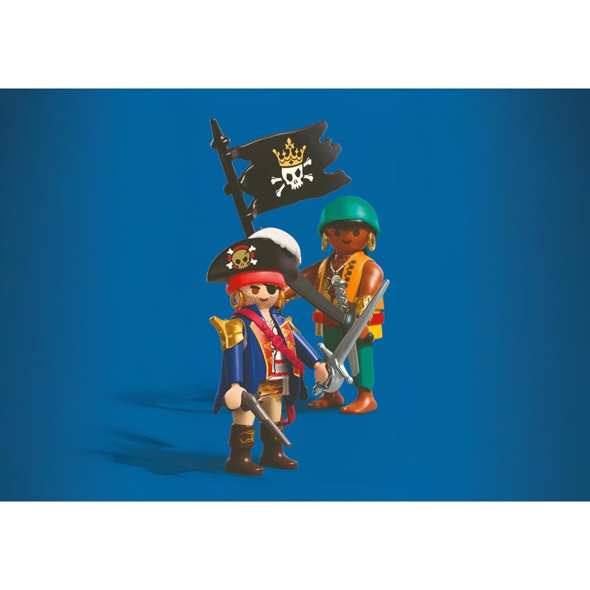 DuoPackPirates avec drapeau multicolore, PLAYMOBIL