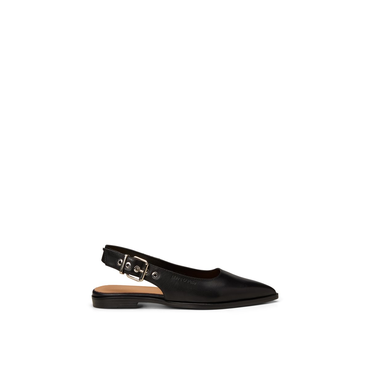 Ballerine slingback modèle Camilla avec lanière réglable schwarz, MARC O'POLO