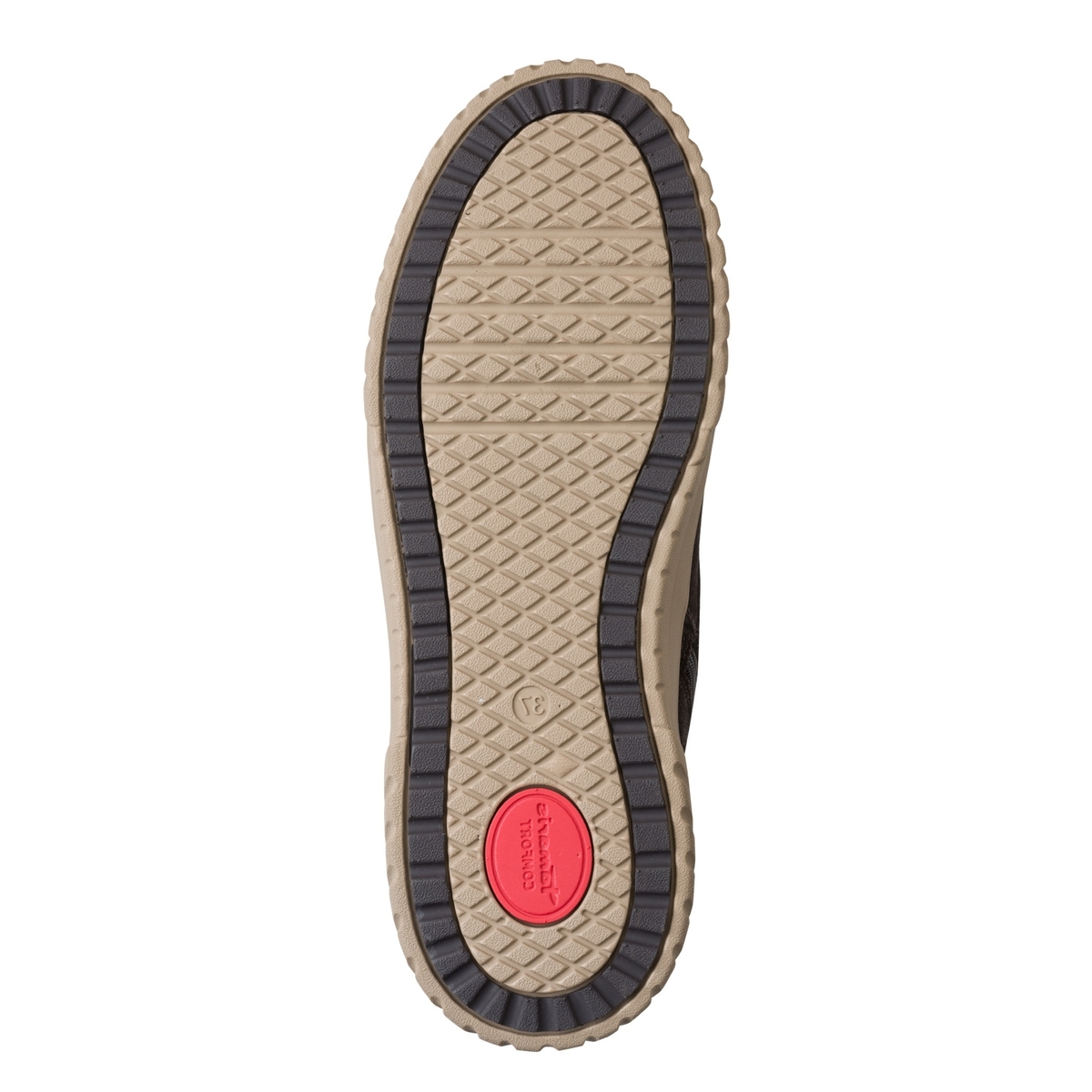 Bottine talon bloc marron mocca, TAMARIS