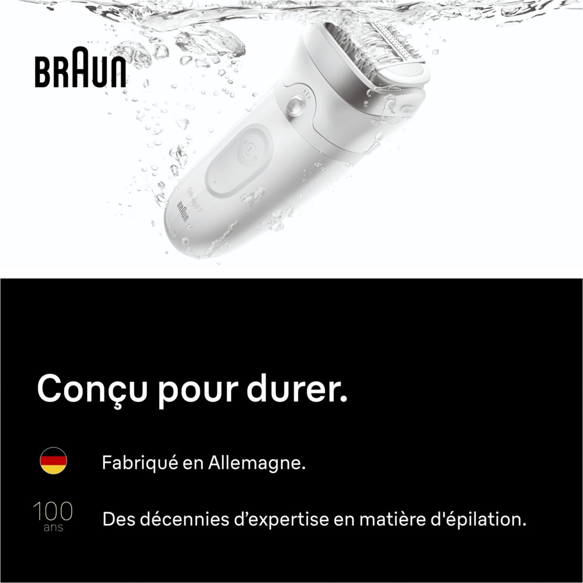 Epilateur électrique Silk-épil SE7 7-041 couleur unique, BRAUN