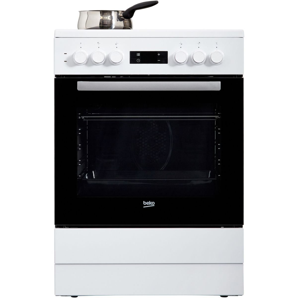 Cuisinière vitrocéramique FSE67300WCS 60cm blanc, BEKO