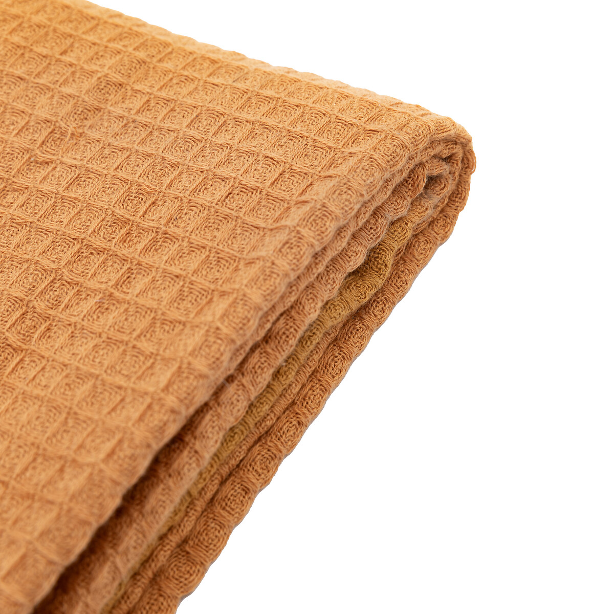 Sylvie Stitched Border Waffle Throw apricot, SO'HOME