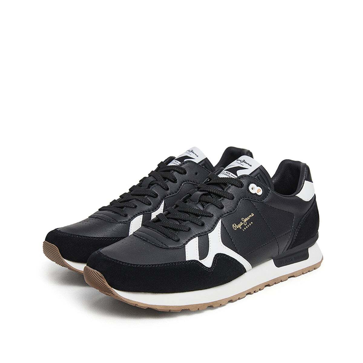 Baskets Micro-Perforées -  Brit noir, PEPE JEANS